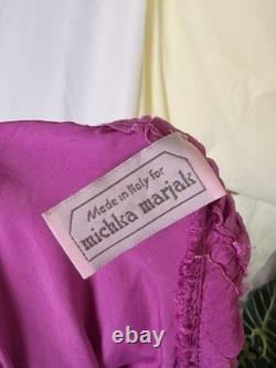 SUPER RARE Vintage Michka Marjak Fuchsia Midi Skirt Made in Italy 1975 1979