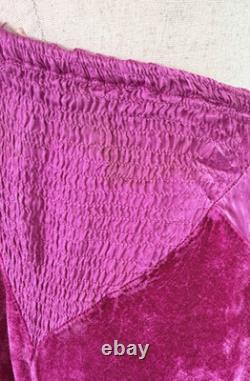 SUPER RARE Vintage Michka Marjak Fuchsia Midi Skirt Made in Italy 1975 1979