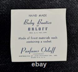 SUPER RARE Vintage Orloff Parfums Pink Baby Booties withSachet Double Eagle Box