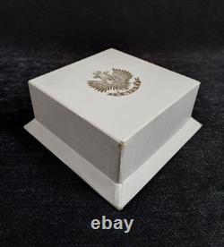 SUPER RARE Vintage Orloff Parfums Pink Baby Booties withSachet Double Eagle Box