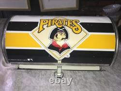 SUPER RARE Vintage P&K Metal PITTSBURGH PIRATES 1989 Logo 6-PACK Beer COOLER 14¼