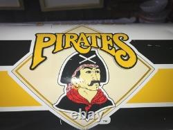 SUPER RARE Vintage P&K Metal PITTSBURGH PIRATES 1989 Logo 6-PACK Beer COOLER 14¼