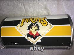 SUPER RARE Vintage P&K Metal PITTSBURGH PIRATES 1989 Logo 6-PACK Beer COOLER 14¼