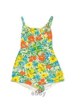 SUPER RARE Vintage PinUP One Piece Swimsuit Union Tag CLEAN Collectors Piece