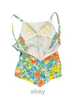 SUPER RARE Vintage PinUP One Piece Swimsuit Union Tag CLEAN Collectors Piece