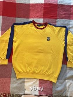 SUPER RARE Vintage Polo Ralph Lauren UniCrest Yellow crewneck sweatshirt
