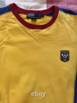 SUPER RARE Vintage Polo Ralph Lauren UniCrest Yellow crewneck sweatshirt