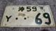 SUPER RARE! ? Vintage REAL Japanese SOFA Okinawa License Plate (Y. 69)