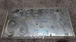 SUPER RARE! ? Vintage REAL Japanese SOFA Okinawa License Plate (Y. 69)