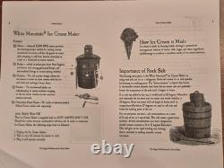 SUPER RARE Vintage ROCKET White Mountain ELECTRIC 4&6E Ice Cream FREEZER Maker