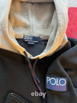 SUPER RARE Vintage Ralph Lauren Polo Hi Tech Hoodie Black