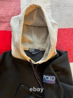 SUPER RARE Vintage Ralph Lauren Polo Hi Tech Hoodie Black