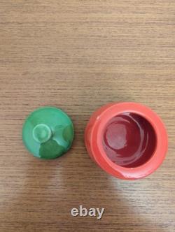 SUPER RARE Vintage Raymor Italy Mini Vice Jars Pair