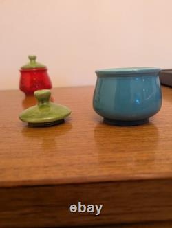 SUPER RARE Vintage Raymor Italy Mini Vice Jars Pair