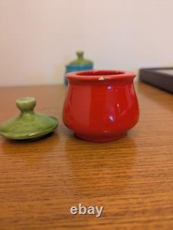 SUPER RARE Vintage Raymor Italy Mini Vice Jars Pair