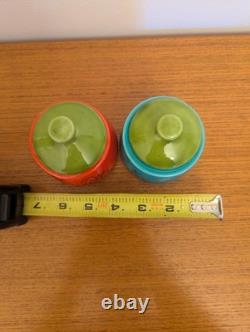 SUPER RARE Vintage Raymor Italy Mini Vice Jars Pair