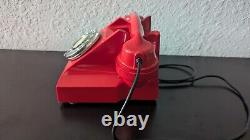 SUPER RARE Vintage Red Acrylic Glass & Bakelite GPO Series 330 Telephone