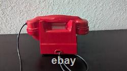 SUPER RARE Vintage Red Acrylic Glass & Bakelite GPO Series 330 Telephone