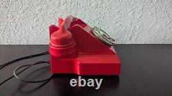 SUPER RARE Vintage Red Acrylic Glass & Bakelite GPO Series 330 Telephone