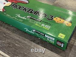 SUPER RARE Vintage Rock Band 3 Wireless Fender Precision Bass Xbox 360 NOS NIB