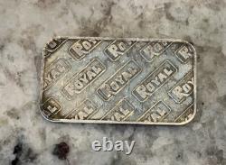 SUPER RARE Vintage Royal 1 Oz. 999 Silver Bar By Engelhard