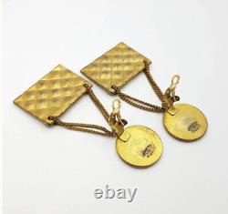 SUPER RARE Vintage Runway Chanel Bag Earrings