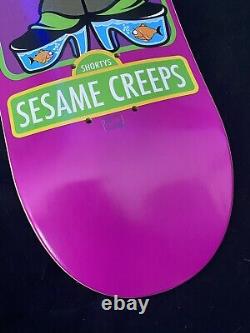 SUPER RARE Vintage Shorty's Sesame Street Creeps The Count Skateboard Deck MUSKA