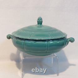 SUPER RARE Vintage TANGO Covered Casserole in SPRUCE, Excellent! Late-1930s WOW