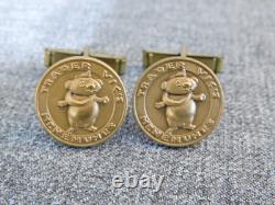 SUPER RARE Vintage TRADER VIC'S Bronze'MENEHUNES' CUFFLINKS by Medallic Art, NY