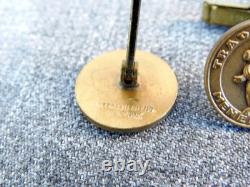 SUPER RARE Vintage TRADER VIC'S Bronze'MENEHUNES' CUFFLINKS by Medallic Art, NY