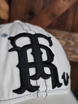SUPER RARE Vintage TRUE RELIGION Distressed White & Black TR LOGO Cap Hat NEW