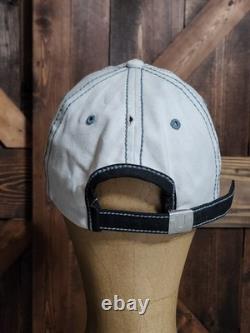 SUPER RARE Vintage TRUE RELIGION Distressed White & Black TR LOGO Cap Hat NEW