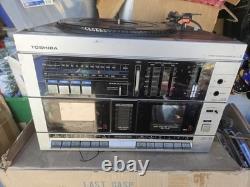 SUPER RARE Vintage Toshiba SL-5 Cassette + Record Player Combo As Is