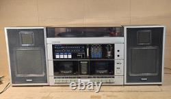 SUPER RARE Vintage Toshiba SL-5 Cassette + Record Player Combo Works PLS READ