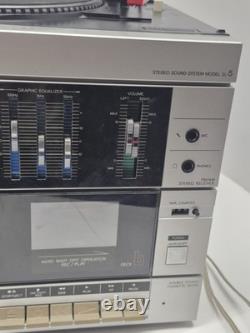 SUPER RARE Vintage Toshiba SL-5C Cassette + Record Player Combo Read