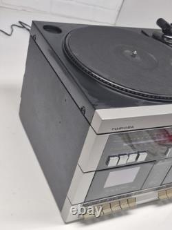 SUPER RARE Vintage Toshiba SL-5C Cassette + Record Player Combo Read