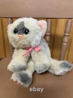 SUPER RARE Vintage Tyco Kitty Kitty Kittens TIKI Plush Toy Rattle Purr Cat READ