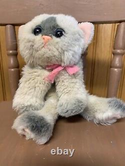 SUPER RARE Vintage Tyco Kitty Kitty Kittens TIKI Plush Toy Rattle Purr Cat READ