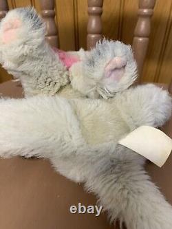 SUPER RARE Vintage Tyco Kitty Kitty Kittens TIKI Plush Toy Rattle Purr Cat READ