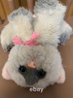 SUPER RARE Vintage Tyco Kitty Kitty Kittens TIKI Plush Toy Rattle Purr Cat READ