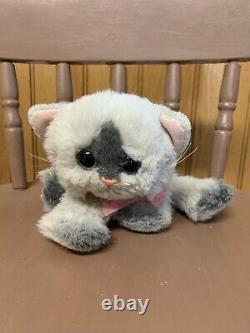 SUPER RARE Vintage Tyco Kitty Kitty Kittens TIKI Plush Toy Rattle Purr Cat READ