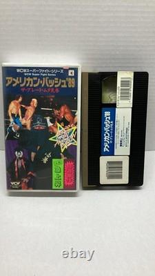 SUPER RARE Vintage WCW The Great American Bash 1989 Japanese Official VHS WWE