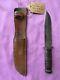 SUPER RARE Vintage WWII Queen City Fighting Knife & Sheath U. S. Navy Issue