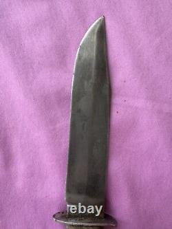 SUPER RARE Vintage WWII Queen City Fighting Knife & Sheath U. S. Navy Issue