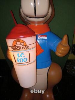 SUPER RARE Vintage Walmart Squiggly Kangaroo Light Up 80s Advertising Figure 35