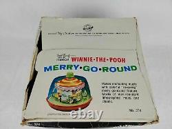 SUPER RARE! Vintage Walt Disney & Ohio Art Co. Musical Merry-Go-Round 1960s