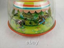 SUPER RARE! Vintage Walt Disney & Ohio Art Co. Musical Merry-Go-Round 1960s