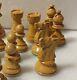 SUPER RARE Vintage Wooden Large 4.5/ 115mm King Lardy Chess Set, with Box