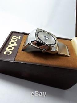 SUPER RARE Vintage ZODIAC Mystery Dial Astrographic SST Automat Wristwatch Swiss