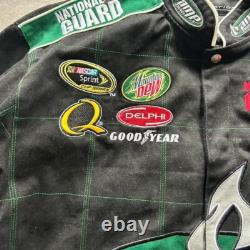 SUPER RARE Vintage bomber jacket with button closure Dale Earnhardt Jr. XL